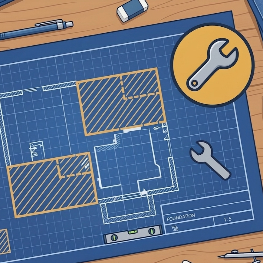 Illustration of repair planning and compliance follow-up after inspection findings