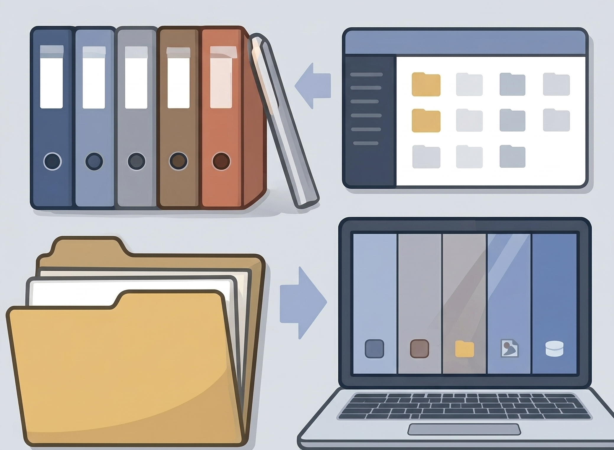 Illustration of recordkeeping materials for future compliance cycles